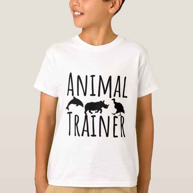 Camiseta Entrenador de animales = (Anverso)