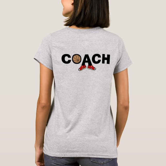 Camiseta Entrenador de baloncesto (Reverso)