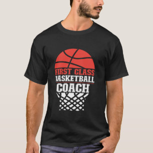 Camiseta Entrenador de baloncesto de primera clase de balon