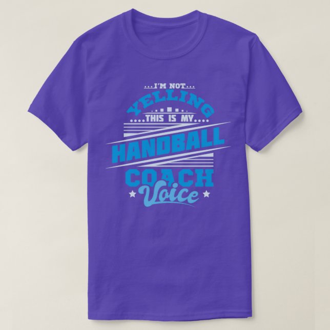 Camiseta Entrenador de balonmano 21 (Diseño del anverso)