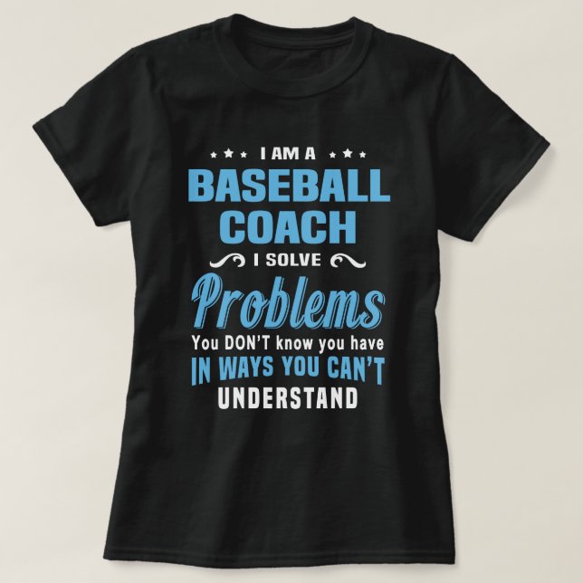 Camiseta Entrenador de béisbol (Diseño del anverso)
