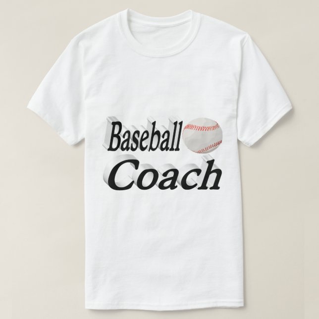 Camiseta Entrenador de béisbol (Diseño del anverso)