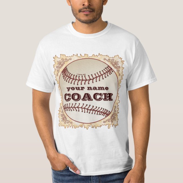 Camiseta Entrenador de béisbol (Anverso)