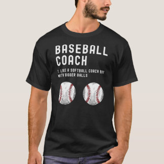 Camiseta Entrenador de béisbol como un Sofball con bolas má