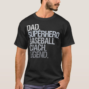 Camiseta Entrenador de béisbol Dad
