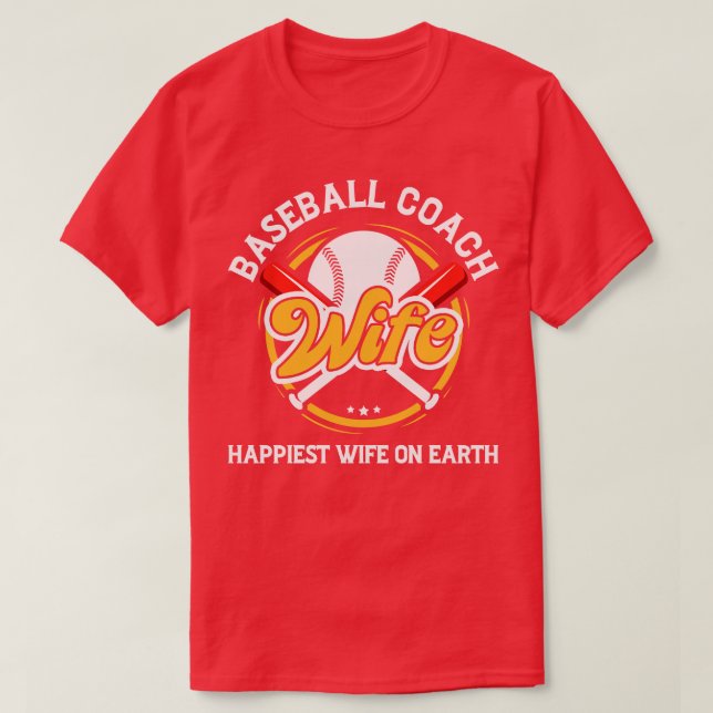 Camiseta Entrenador De Béisbol Esposa Madre Profesional Ins (Diseño del anverso)