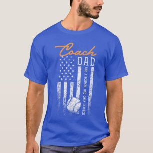 Camiseta Entrenador de béisbol Papá como un papá normal sol