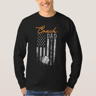 Camiseta Entrenador de béisbol Papá como un papá normal sol