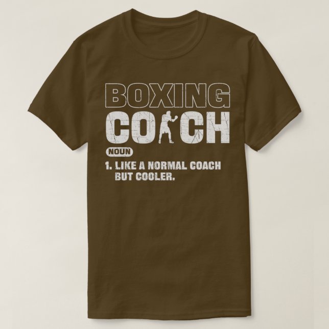 Camiseta Entrenador De Boxeo Como Un Entrenador Normal Pero (Diseño del anverso)