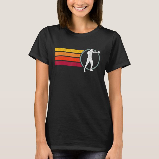 Camiseta Entrenador de boxeo de época Kickboxing Kickboxer  (Anverso)