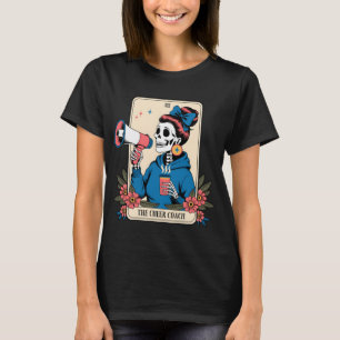 Camiseta Entrenador de Cheerled Tarot Card Skeleton