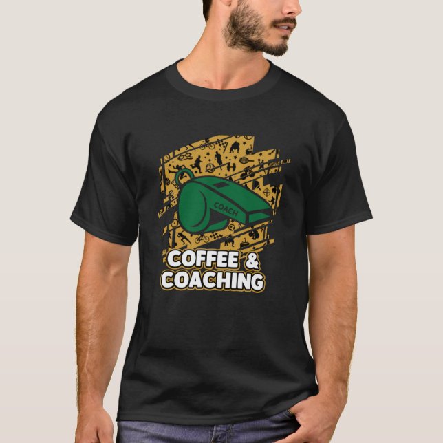 Camiseta Entrenador de Coffee and Coaching Sayings Cita a M (Anverso)