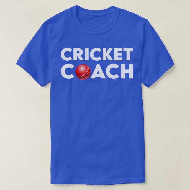 Camiseta Entrenador de críquet (Diseño del anverso)