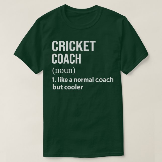 Camiseta Entrenador de críquet como un entrenador normal pe (Diseño del anverso)