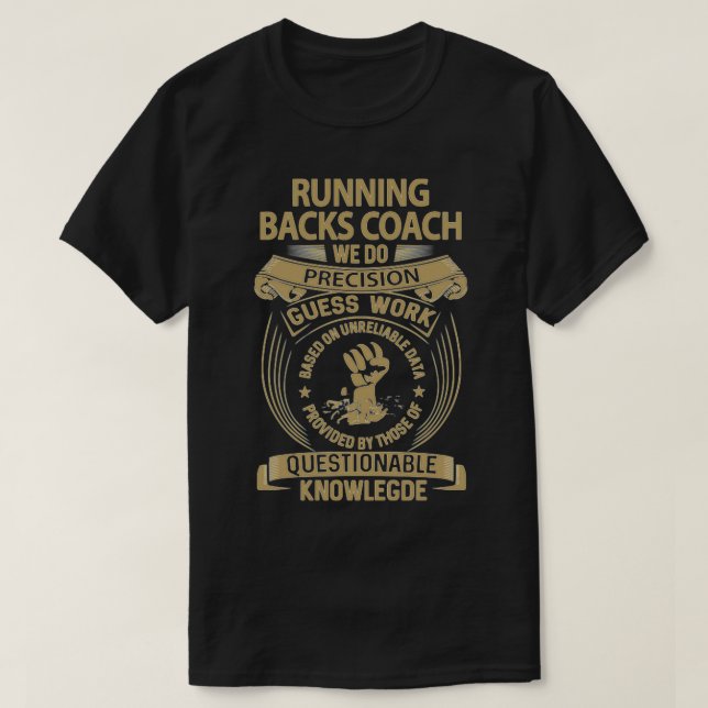 Camiseta entrenador de devoluciones en ejecución personaliz (Diseño del anverso)