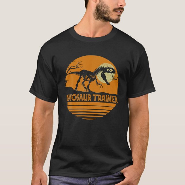 Camiseta Entrenador de dinosaurios Rex Halloween disfraces  (Anverso)