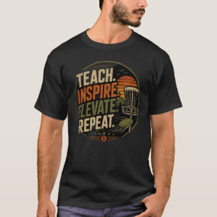 Camiseta Entrenador de DiscGolf Vintage Moderno