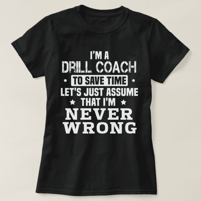Camiseta Entrenador de Drill (Diseño del anverso)
