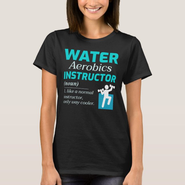 Camiseta Entrenador de ejercicios Aqua (Anverso)