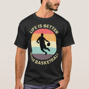 Camiseta Entrenador de equipo de jugador de baloncesto retr