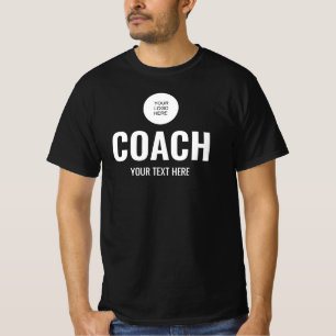Camiseta Entrenador De Equipo Entrenador Subir Logo Aquí Ho