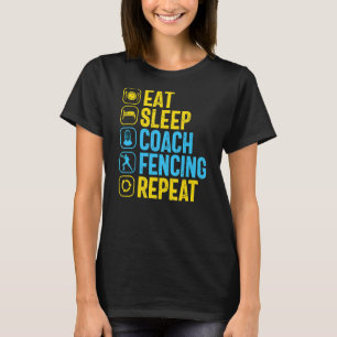Camiseta Entrenador de esgrima come el sueño combate de esp
