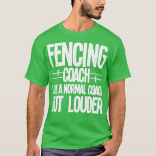 Camiseta Entrenador De Esgrima Para Esgrima Como Un Entrena
