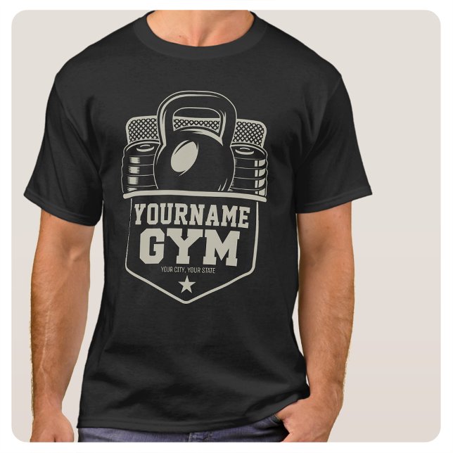 Camiseta Entrenador de fitness de Kettlebell para el GIMNAS (Subido por el creador)