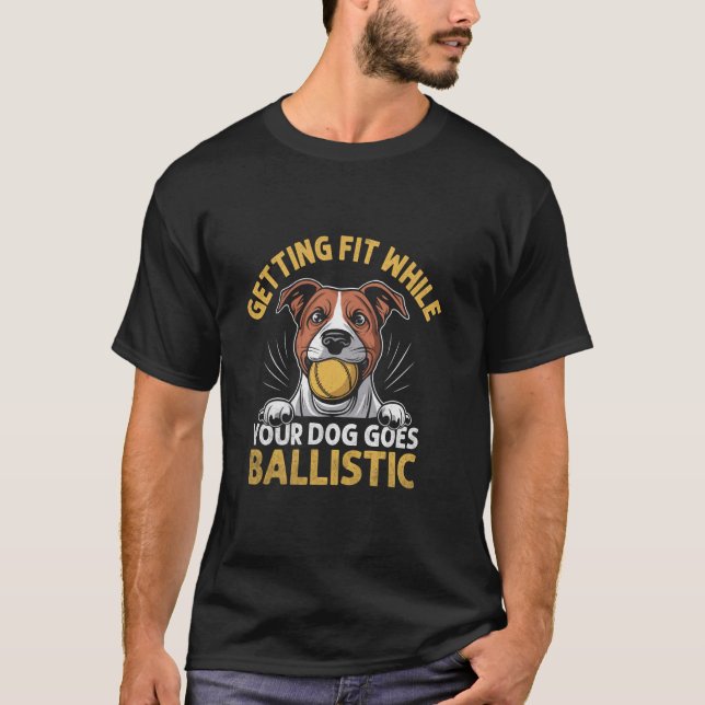 Camiseta Entrenador de Flyball Perro Deportes Rápido Escurr (Anverso)