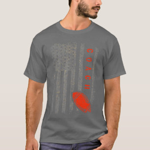 Camiseta Entrenador de fútbol Bandera americana Entrenador