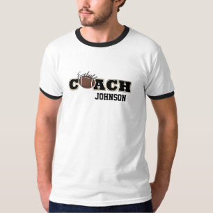 Camiseta Entrenador de fútbol negro y oro - SRF