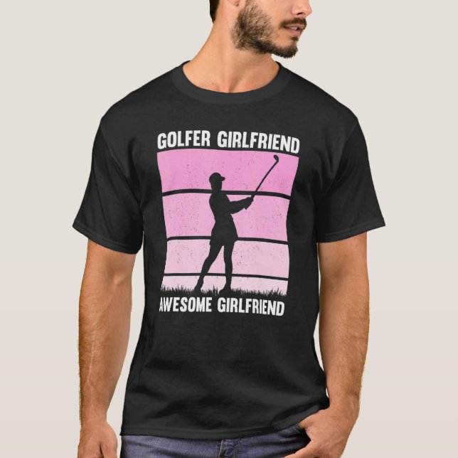 Camiseta Entrenador de golf Golfer Girlfriend (Anverso)