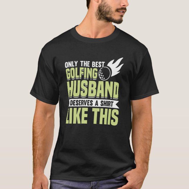 Camiseta Entrenador de golf Golfer Husband 2 (Anverso)