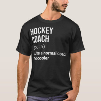 Camiseta entrenador de hockey como un entrenador normal per