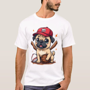 Camiseta Entrenador de jugador de béisbol amante del perro