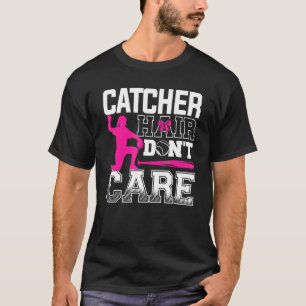 Camiseta Entrenador de jugador de béisbol Catcher Hair Don'
