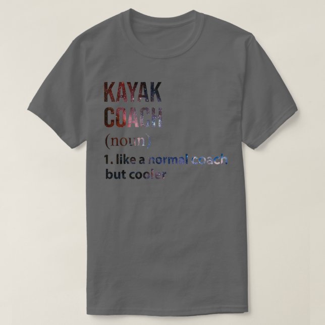 Camiseta Entrenador de Kayak como un entrenador normal pero (Diseño del anverso)