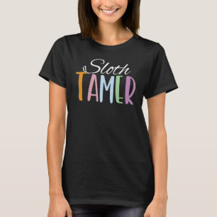 Camiseta Entrenador de la Escuela de Animales Sloth Tamer C