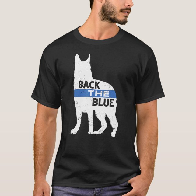 Camiseta Entrenador de la policía K9 1 (Anverso)
