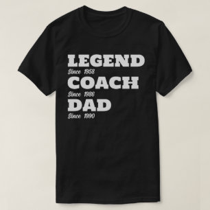 Camiseta Entrenador de Leyenda de Tenis papá - Personalizad