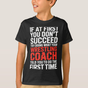 Camiseta Entrenador de lucha divertido luchador artes marci