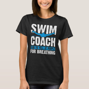 Camiseta Entrenador de natación barato a grito a la gente