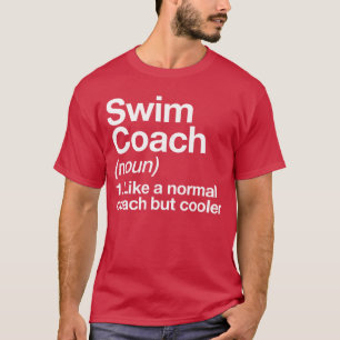 Camiseta Entrenador de natación divertido definición de dep