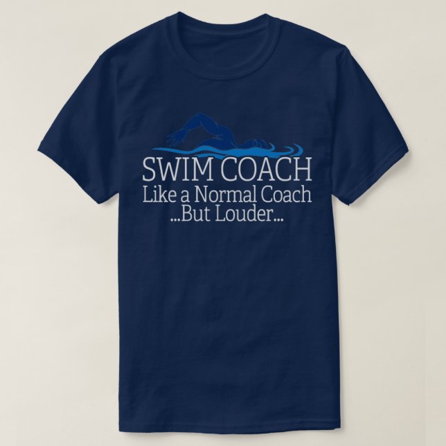 Camiseta Entrenador De Natación Maestra Regalo Barco Regalo (Diseño del anverso)