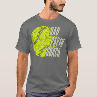 Camiseta Entrenador de Papaw de Softball Dad