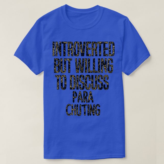 Camiseta Entrenador De Paracaidismo Presentado Pero Dispues (Diseño del anverso)