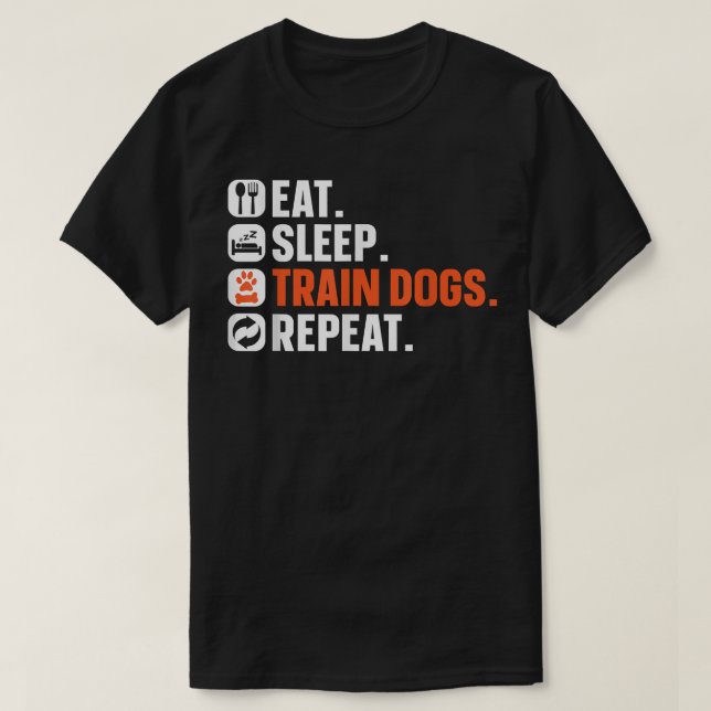Camiseta Entrenador de Perros Come  (Diseño del anverso)
