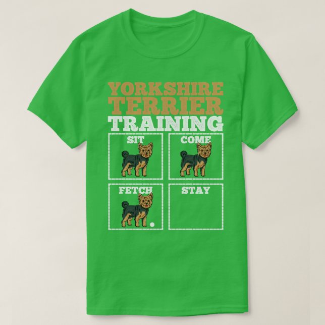 Camiseta Entrenador de perros de Yorkshire Terrier Dog Trai (Diseño del anverso)