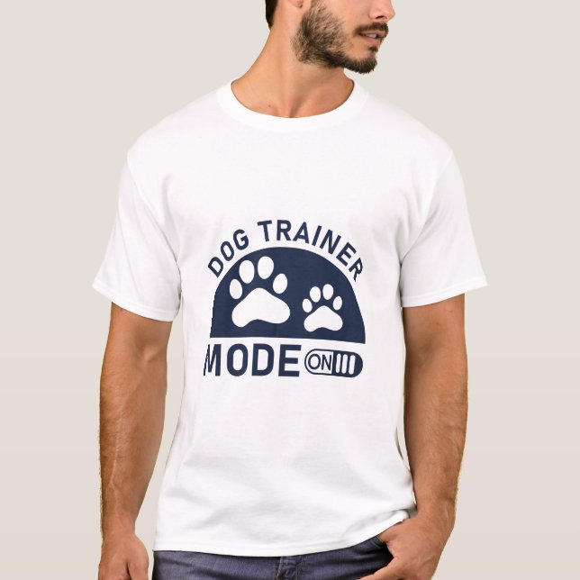 Camiseta Entrenador De Perros En El Modo De Entrenamiento D (Anverso)