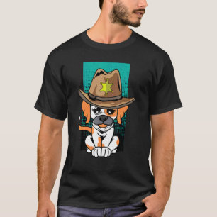 Camiseta Entrenador de perros sheriff Doberman lindo